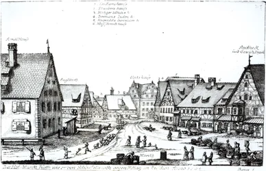 German Market town, 1704